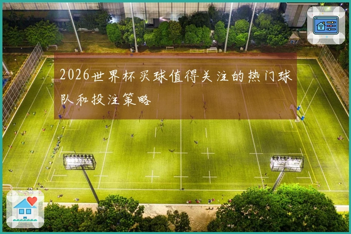 2026世界杯买球值得关注的热门球队和投注策略